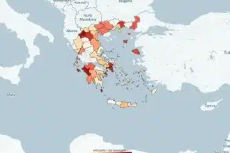 O πιο λεπτομερής χάρτης για την εξάπλωση του κορονοϊού - Κρούσματα, εξιτήρια και θάνατοι ανά περιοχή 86